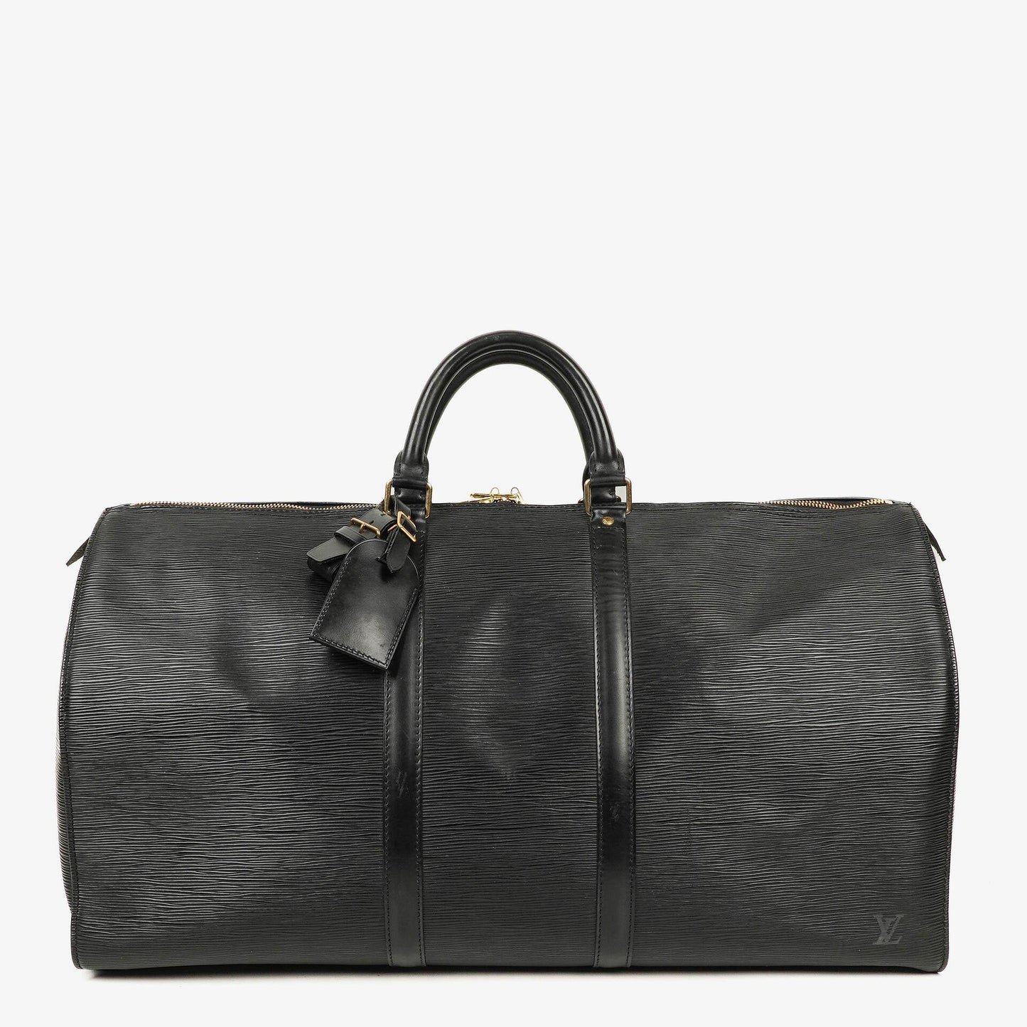 Louis Vuitton Keepall 55 Reisetasche in Schwarz aus Epi Leder