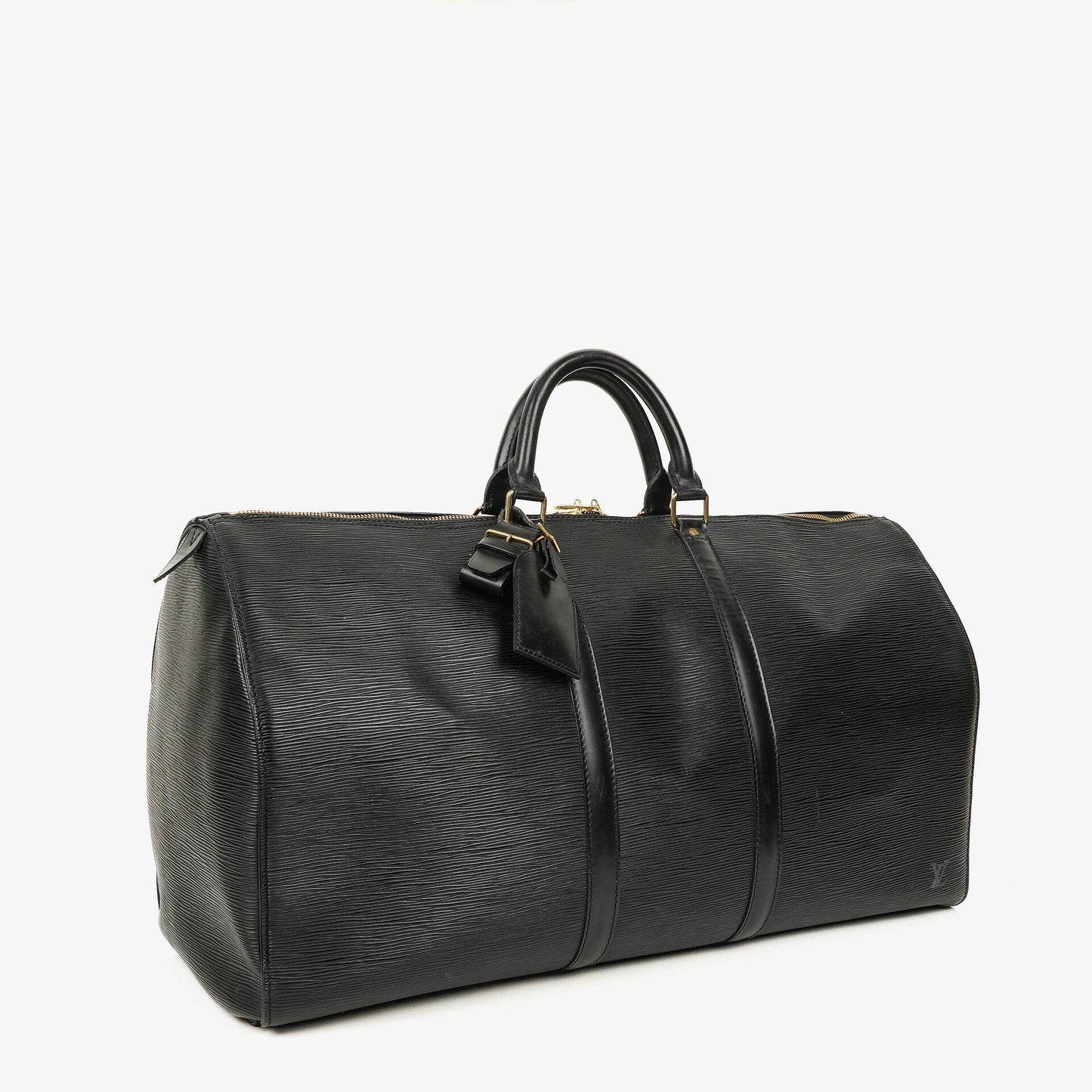 Louis Vuitton Keepall 55 Reisetasche in Schwarz aus Epi Leder
