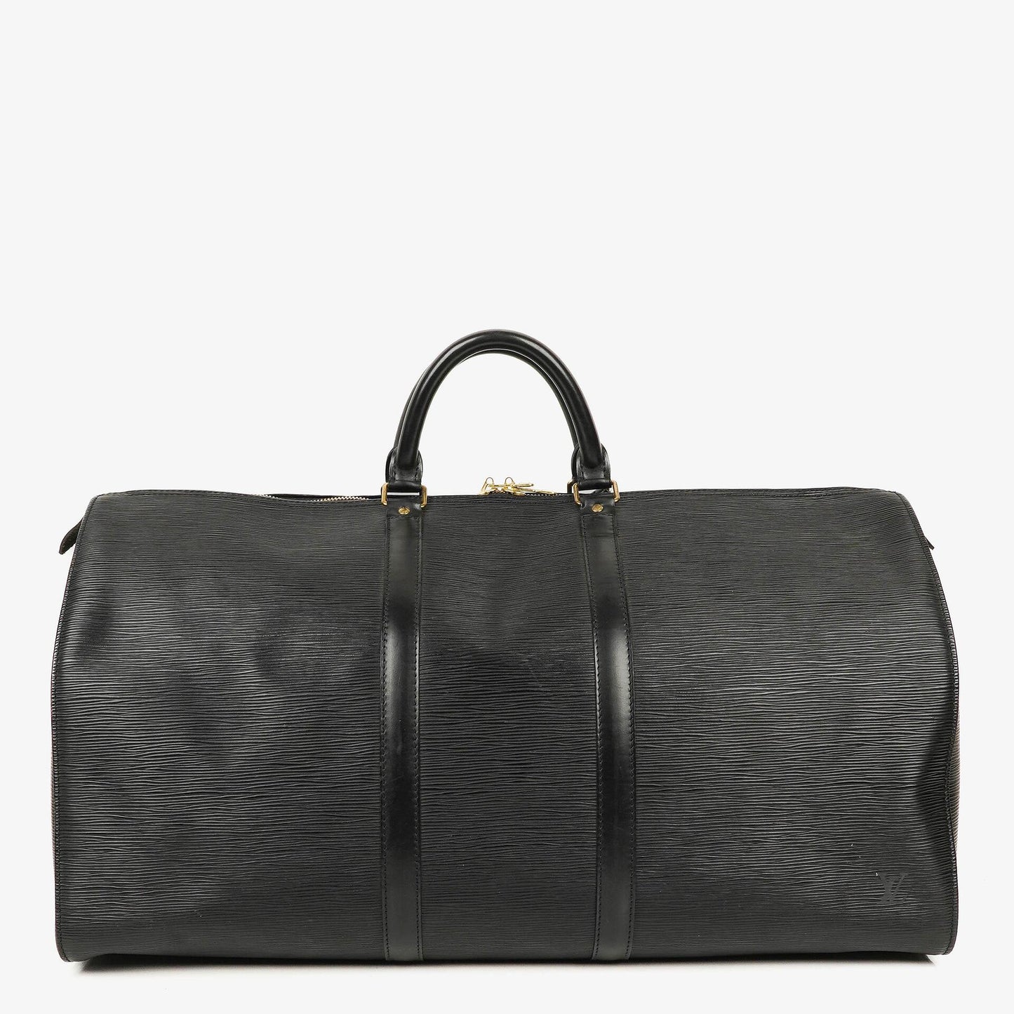 Louis Vuitton Keepall 55 Reisetasche in Schwarz aus Epi Leder