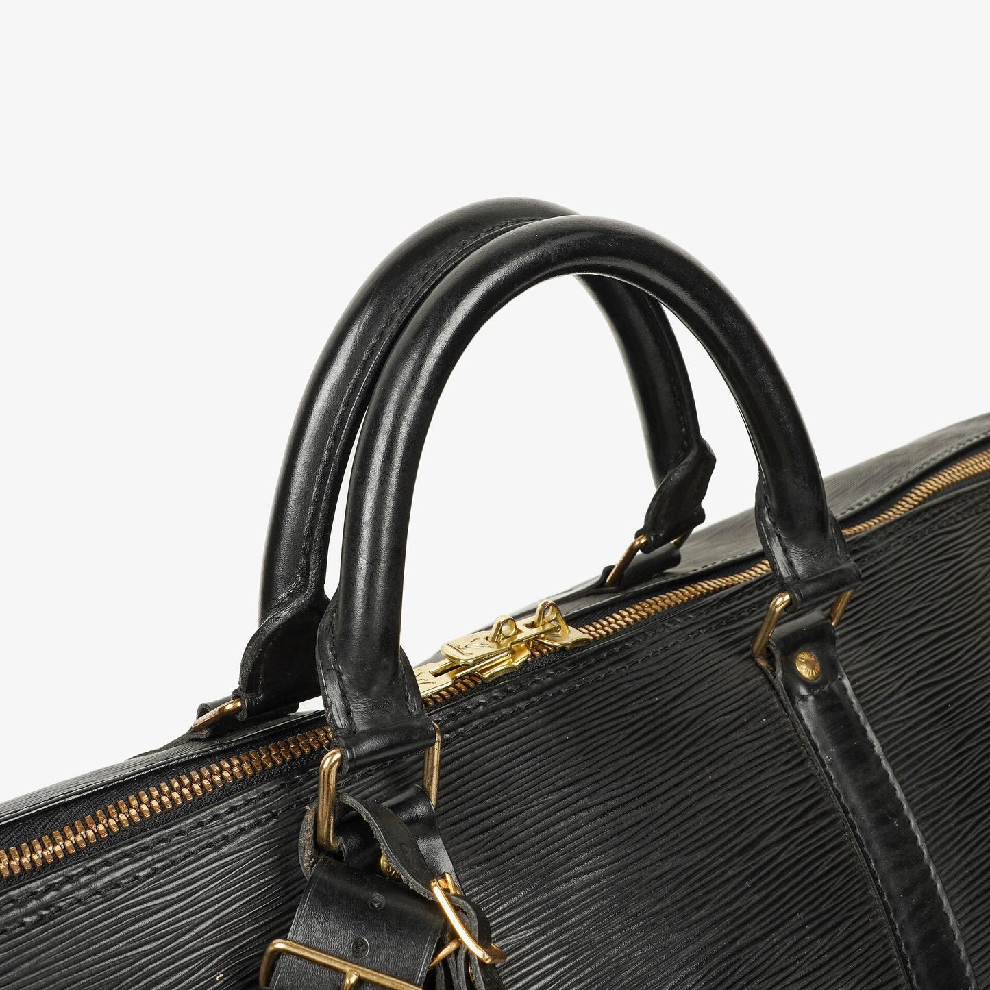 Louis Vuitton Keepall 55 Reisetasche in Schwarz aus Epi Leder