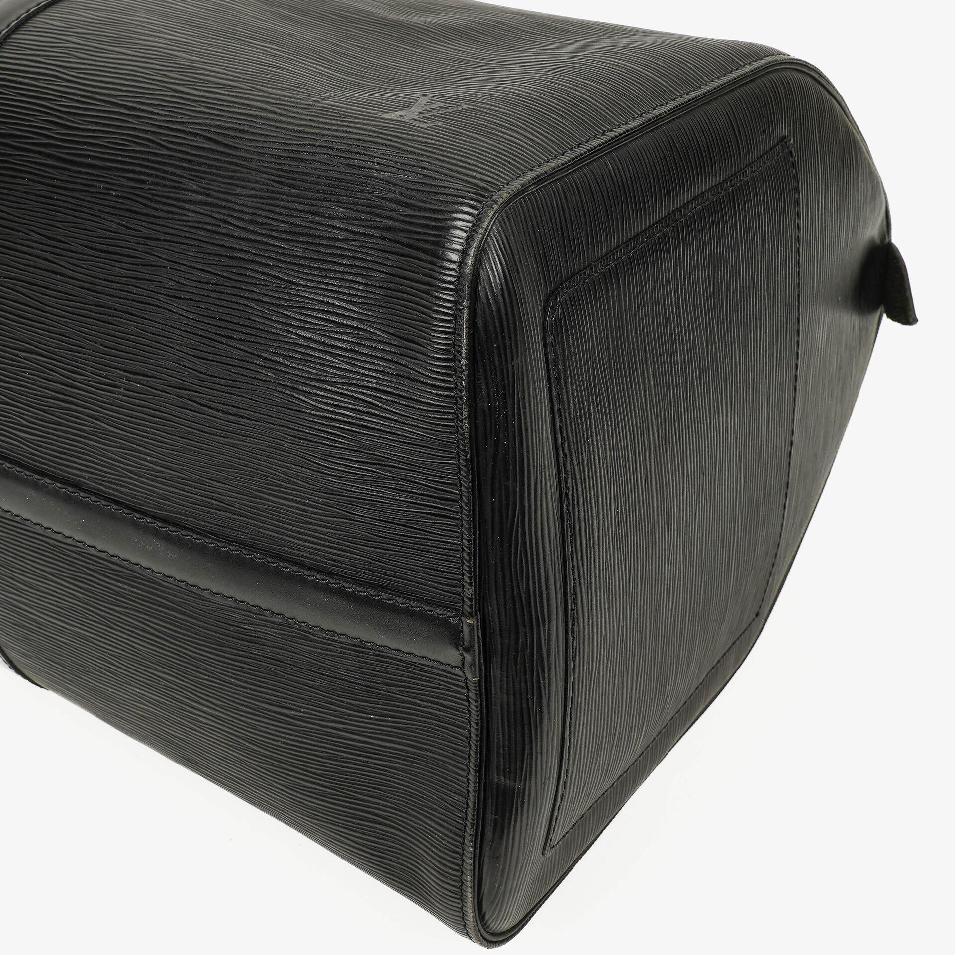 Louis Vuitton Keepall 55 Reisetasche in Schwarz aus Epi Leder