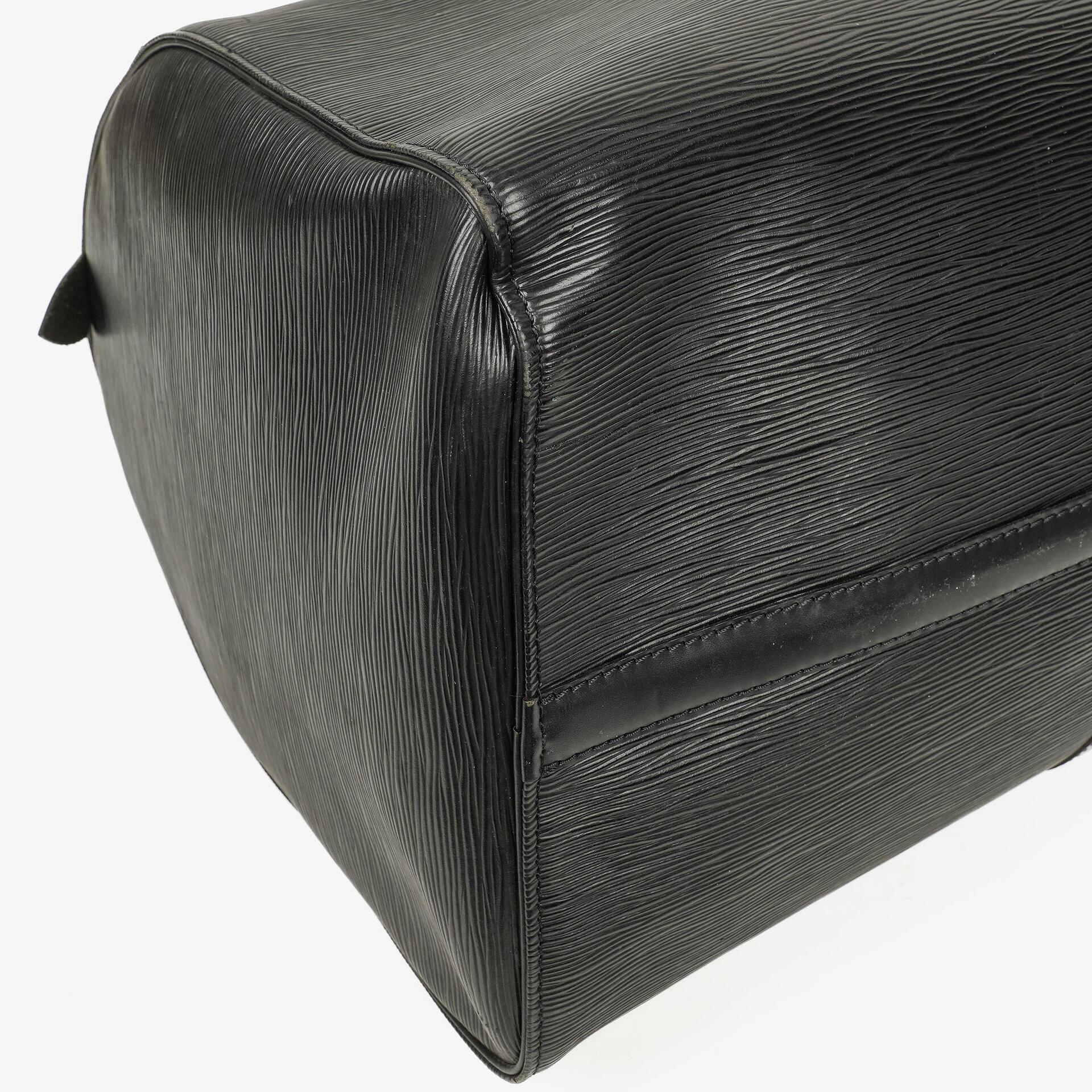 Louis Vuitton Keepall 55 Reisetasche in Schwarz aus Epi Leder