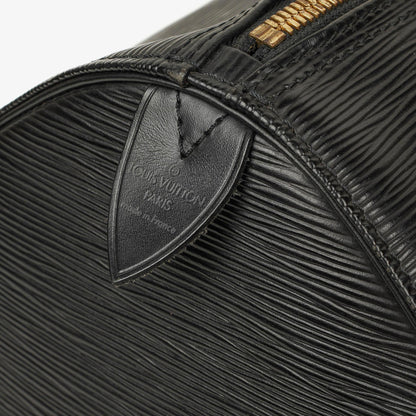 Louis Vuitton Keepall 55 Reisetasche in Schwarz aus Epi Leder