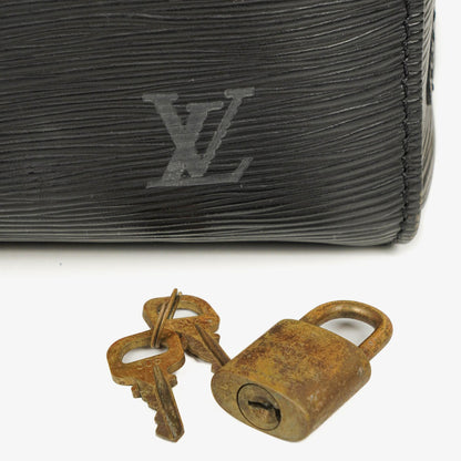 Louis Vuitton Keepall 55 Reisetasche in Schwarz aus Epi Leder