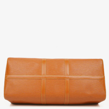 Louis Vuitton Keepall 55 Reisetasche aus Epi Leder in Cognac