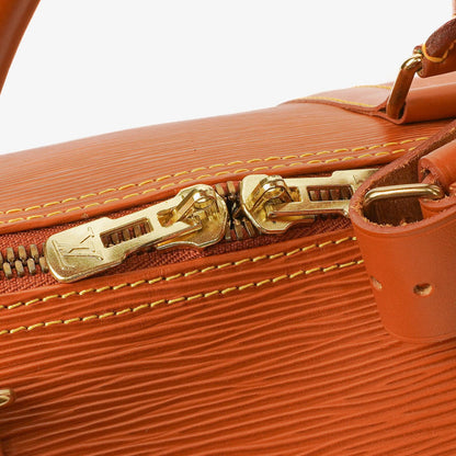Louis Vuitton Keepall 55 Reisetasche aus Epi Leder in Cognac