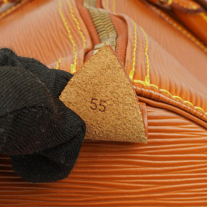 Louis Vuitton Keepall 55 Reisetasche aus Epi Leder in Cognac