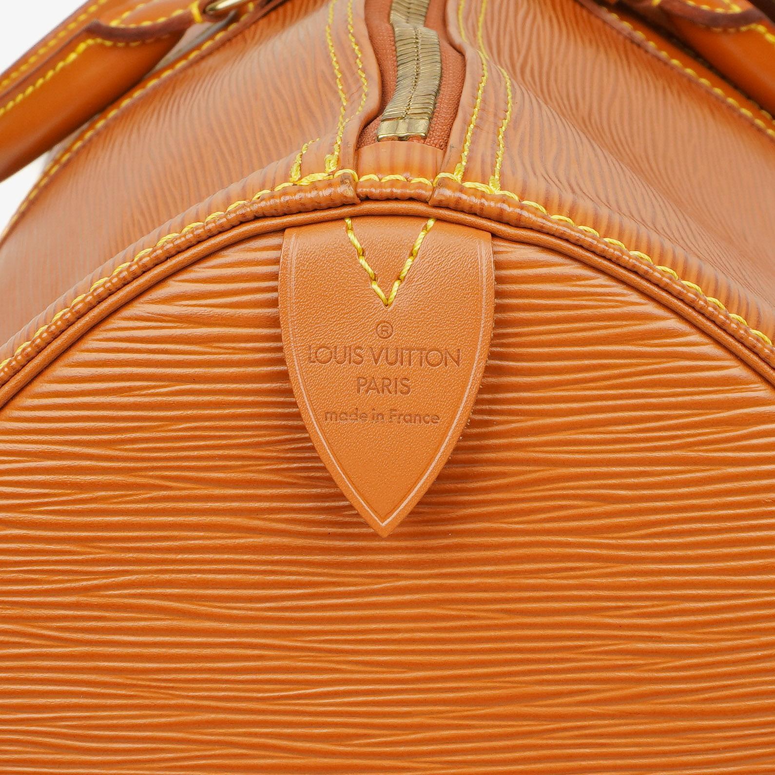 Louis Vuitton Keepall 55 Reisetasche aus Epi Leder in Cognac