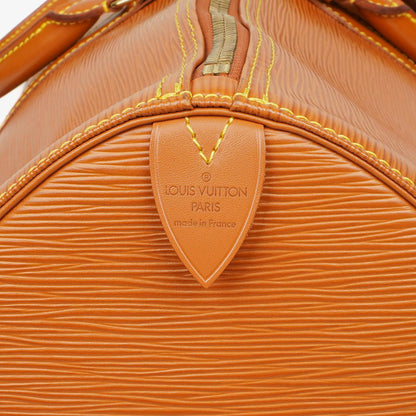 Louis Vuitton Keepall 55 Reisetasche aus Epi Leder in Cognac