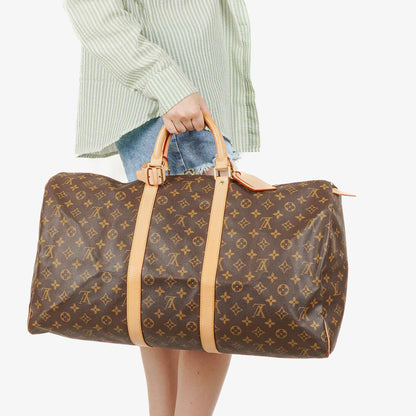 Louis Vuitton Keepall 55 Reisetasche aus Monogram Canvas