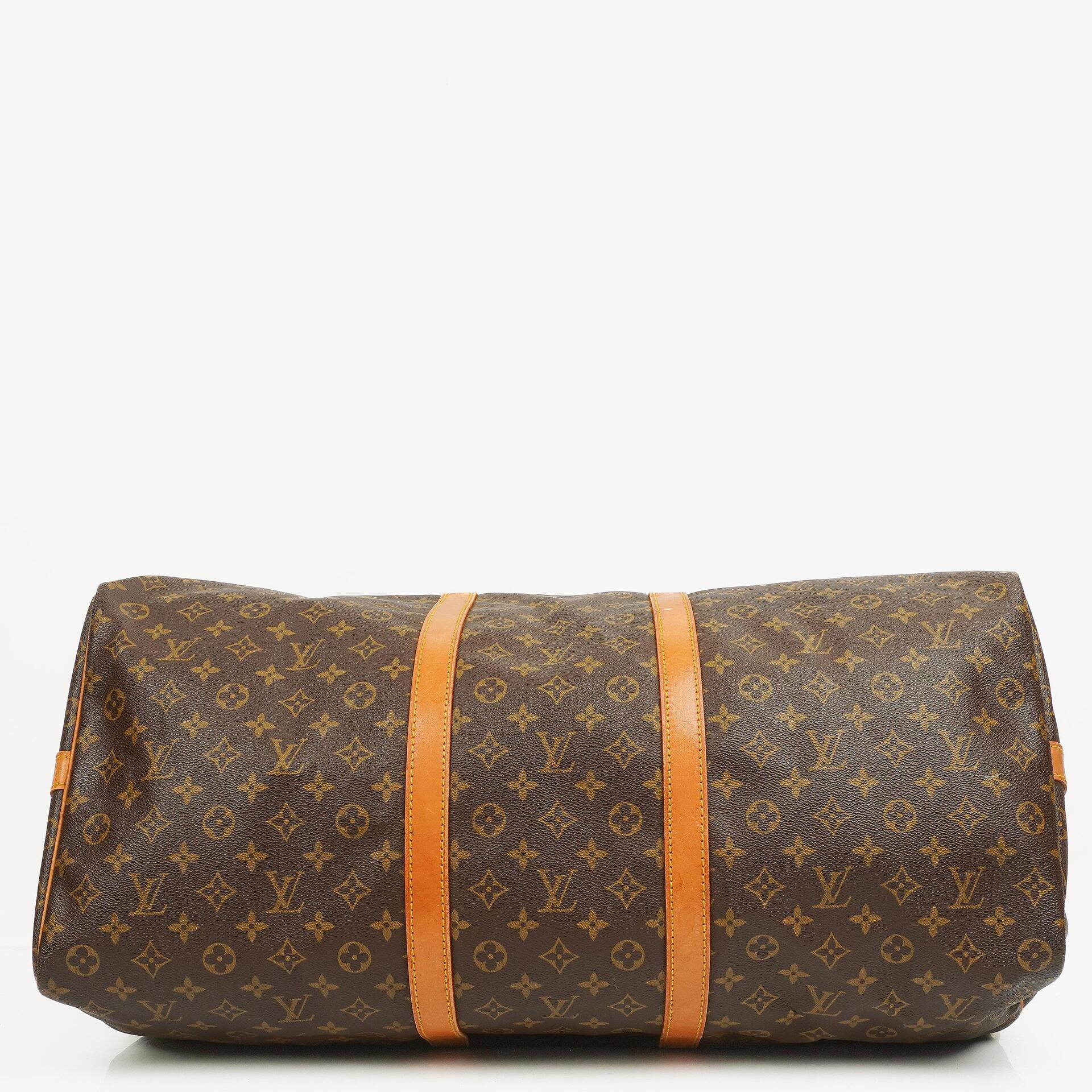 Louis Vuitton Keepall 60 Bandoulière Reisetasche aus Monogram Canvas