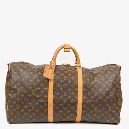 Louis Vuitton Keepall 60 Bandoulière Reisetasche aus Monogram Canvas