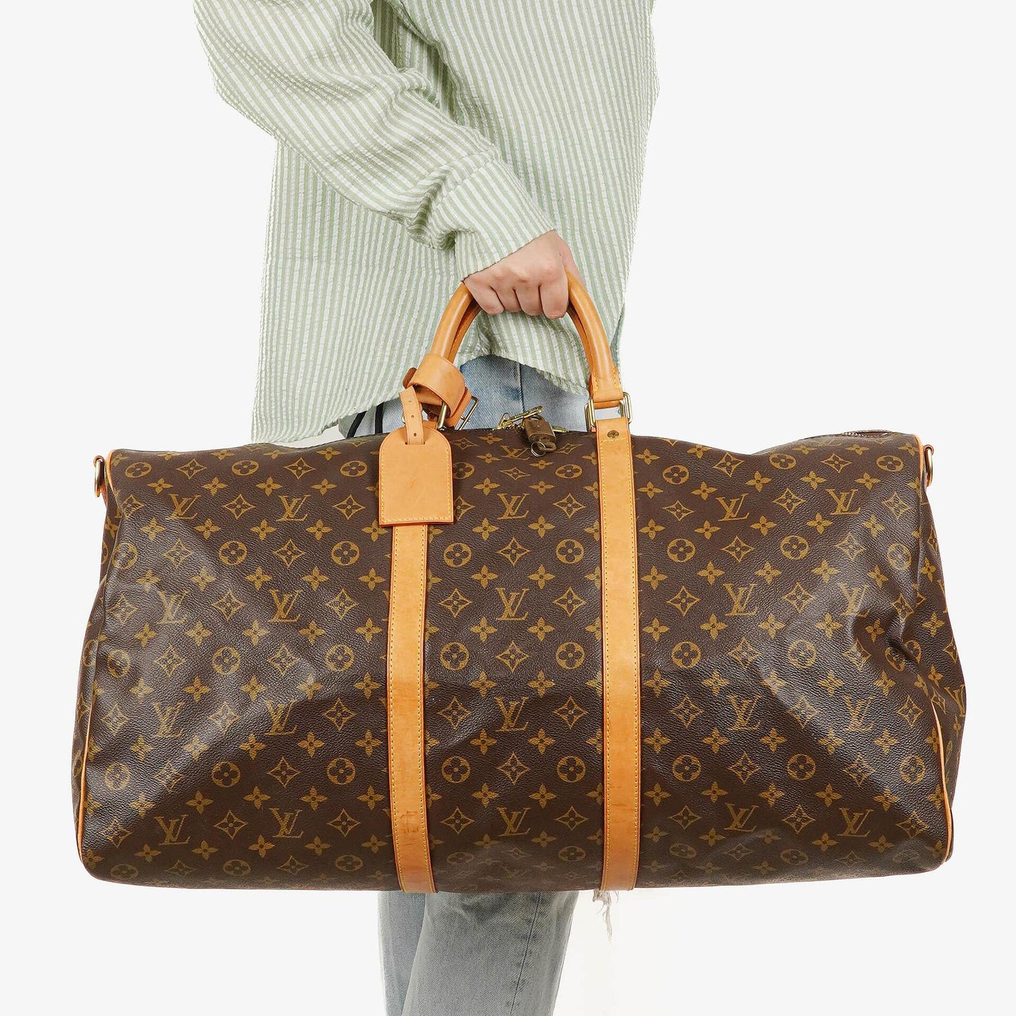 Louis Vuitton Keepall 60 Bandoulière Reisetasche aus Monogram Canvas