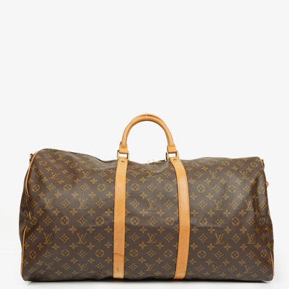 Louis Vuitton Keepall 60 Bandoulière Reisetasche aus Monogram Canvas