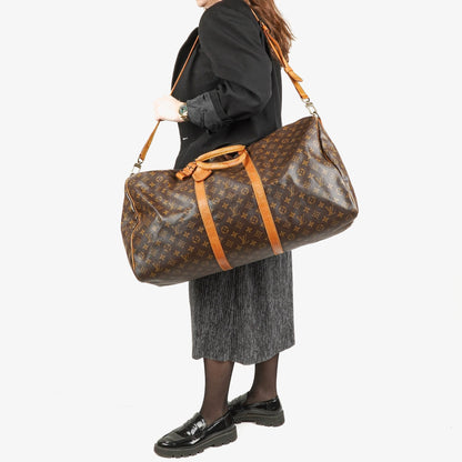 Louis Vuitton Keepall 60 Bandoulière Reisetasche aus Monogram Canvas
