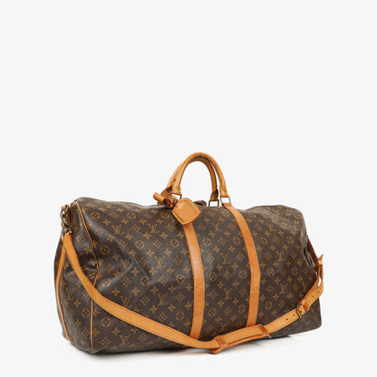 Louis Vuitton Keepall 60 Bandoulière Reisetasche aus Monogram Canvas