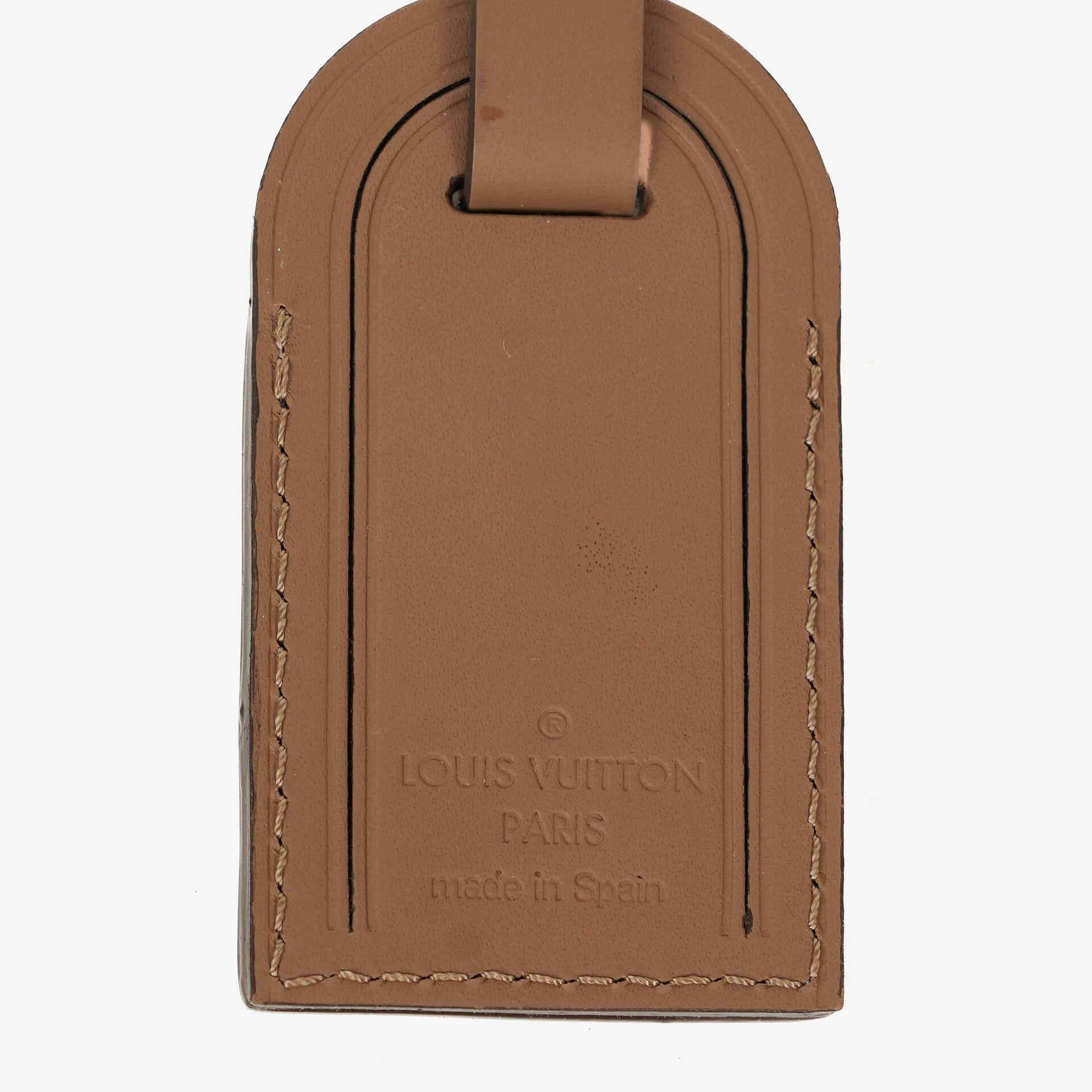 Louis Vuitton Leder-Namensschild