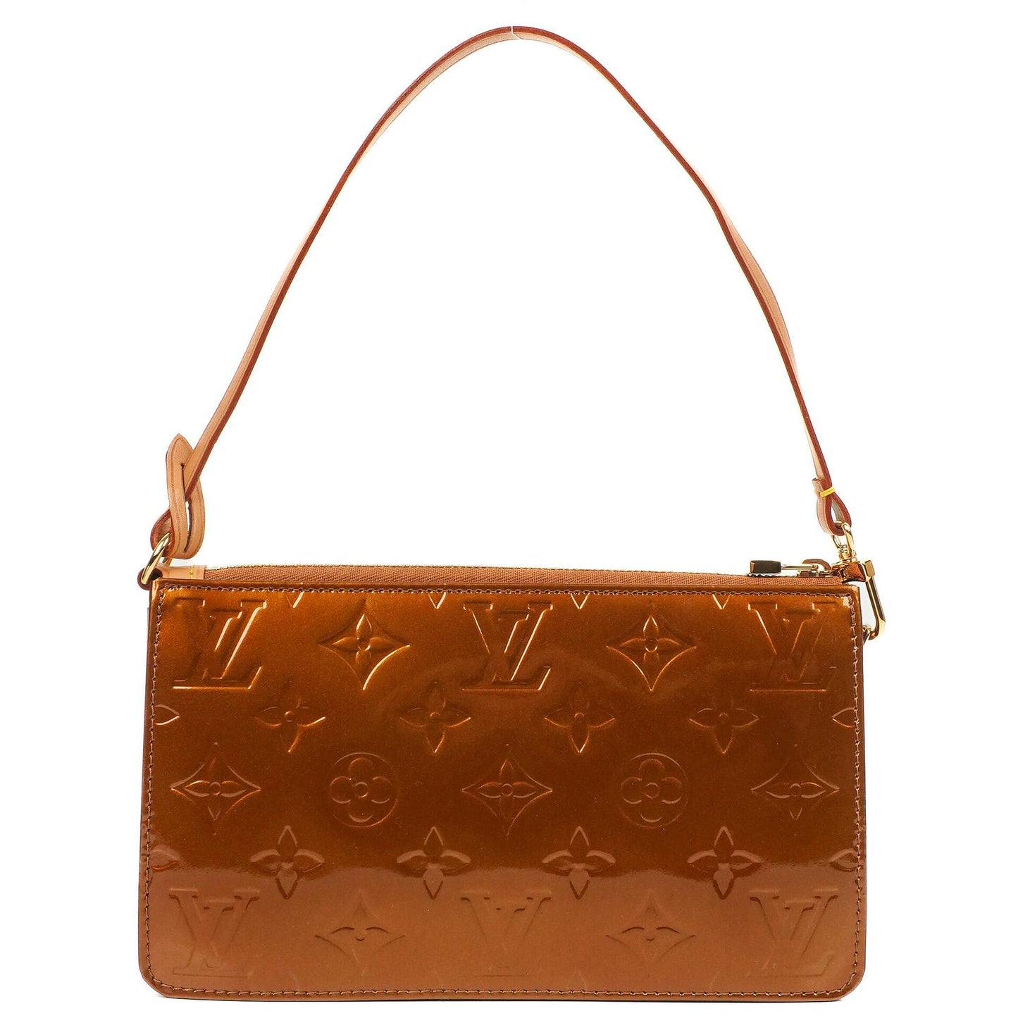 Louis Vuitton Lexington Clutch Handtasche Bronze Monogram Vernis 2003