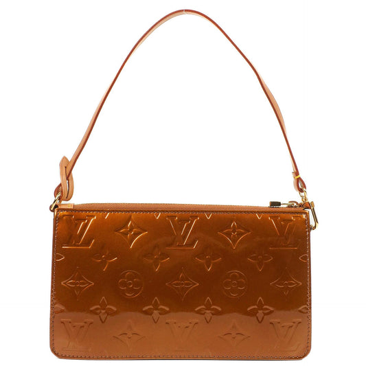 Louis Vuitton Lexington Clutch Handtasche Bronze Monogram Vernis 2003