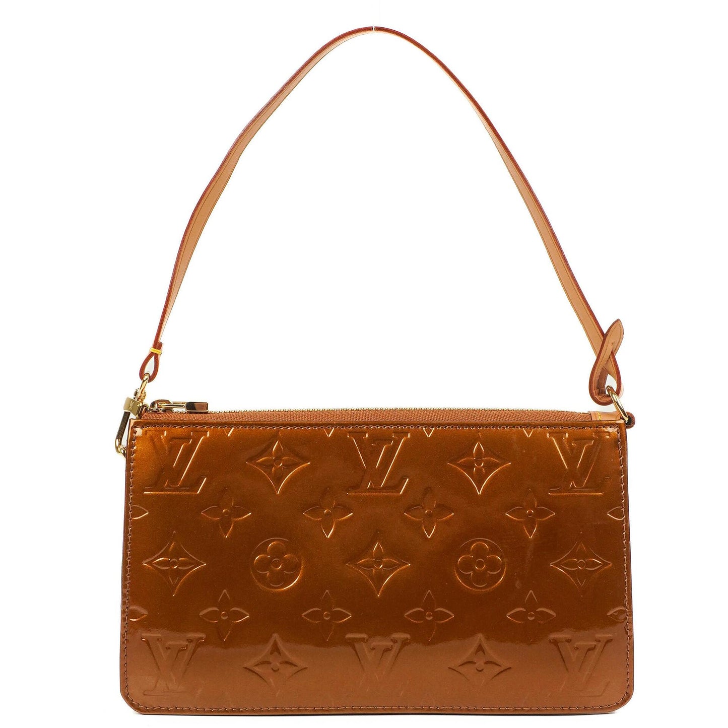Louis Vuitton Lexington Clutch Handtasche Bronze Monogram Vernis 2003
