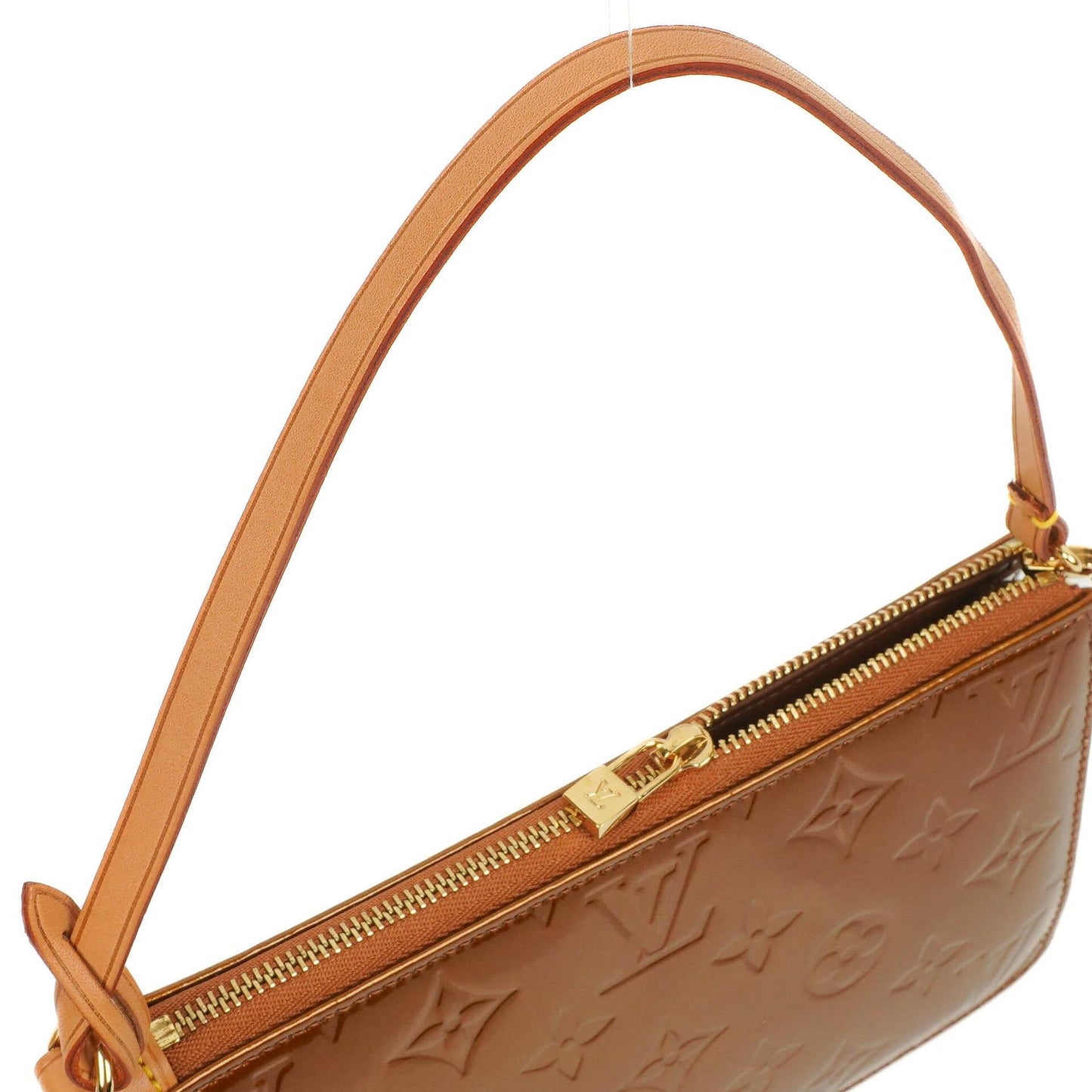 Louis Vuitton Lexington Clutch Handtasche Bronze Monogram Vernis 2003