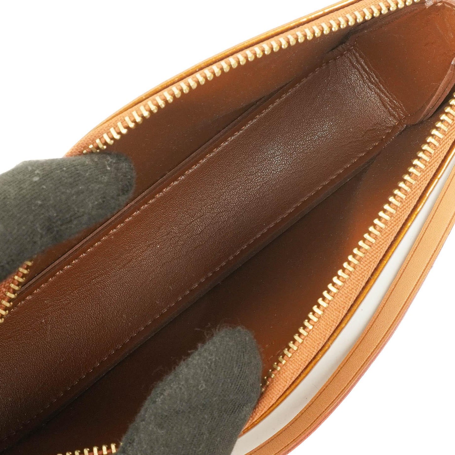 Louis Vuitton Lexington Clutch Handtasche Bronze Monogram Vernis 2003