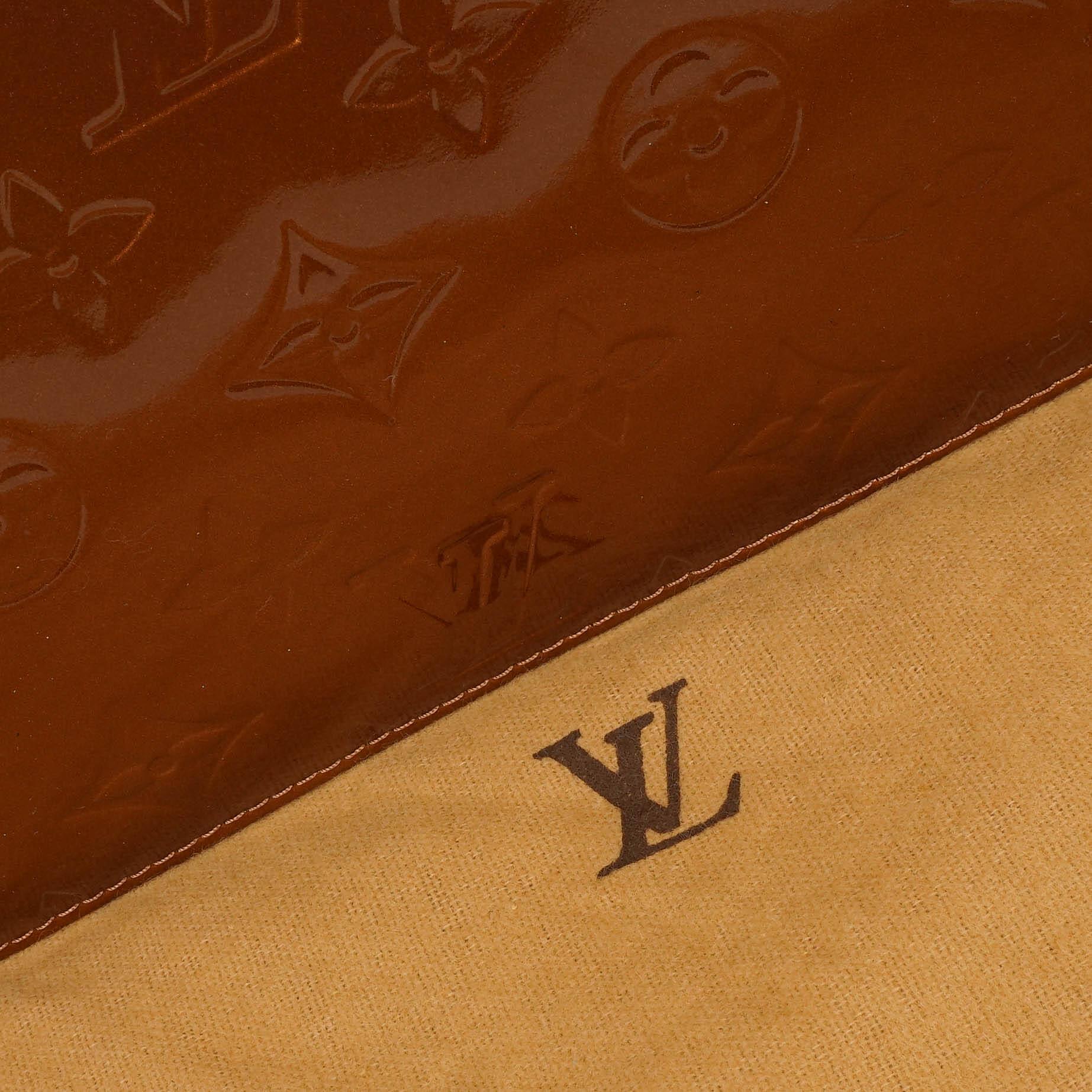 Louis Vuitton Lexington Clutch Handtasche Bronze Monogram Vernis 2003