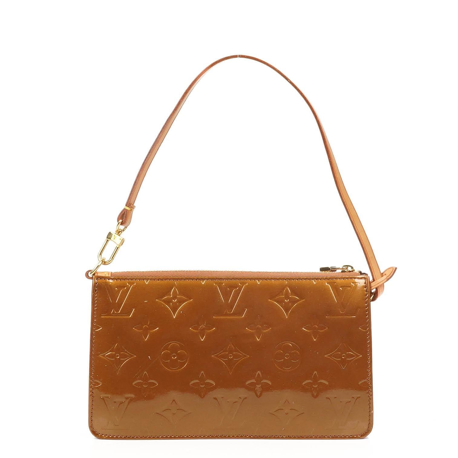 Louis Vuitton Lexington Bronze Monogram Vernis Clutch Handtasche