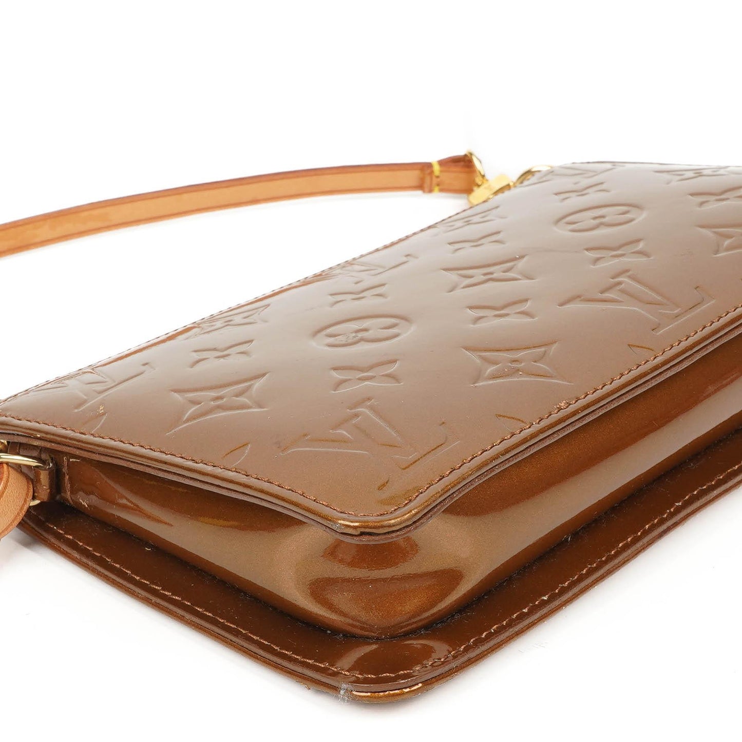 Louis Vuitton Lexington Bronze Monogram Vernis Clutch Handtasche
