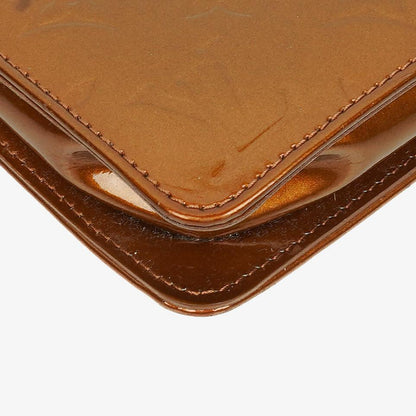 Louis Vuitton Lexington Clutch Tasche aus braunem Monogram Vernis