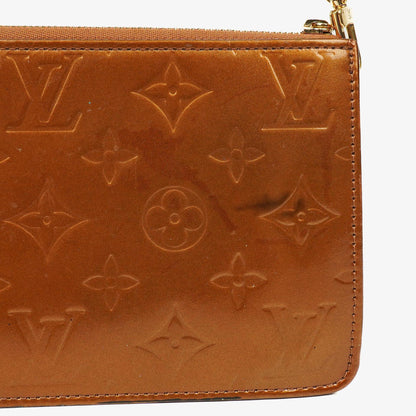 Louis Vuitton Lexington Clutch Tasche aus braunem Monogram Vernis
