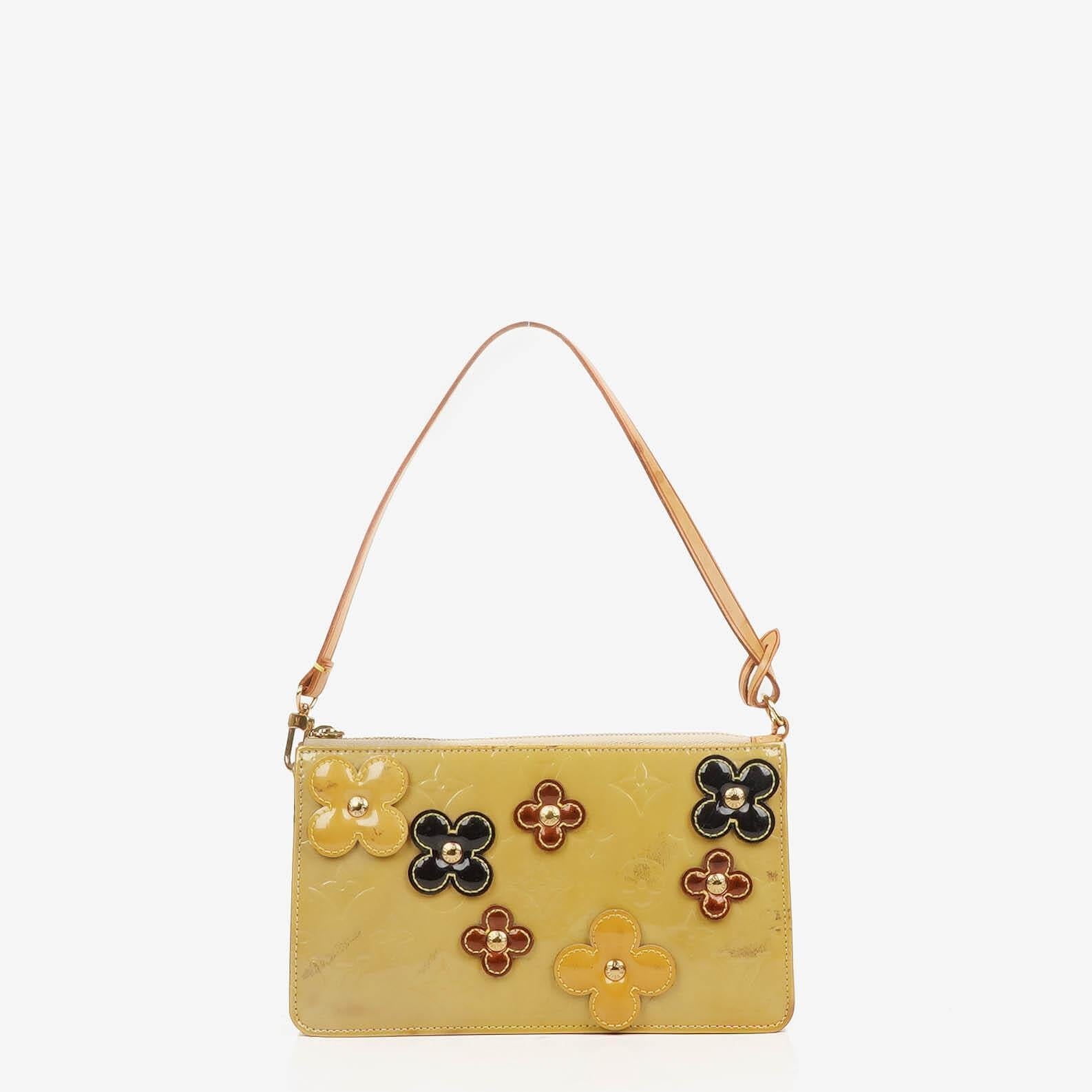 Louis Vuitton Lexington Flowers Pochette Vernis Leder