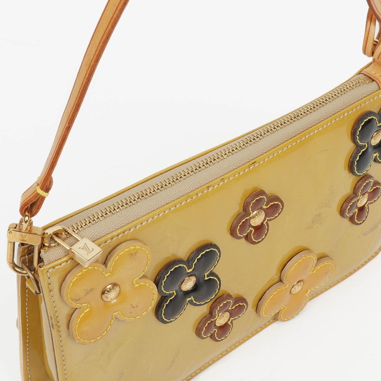 Louis Vuitton Lexington Flowers Pochette Vernis Leder