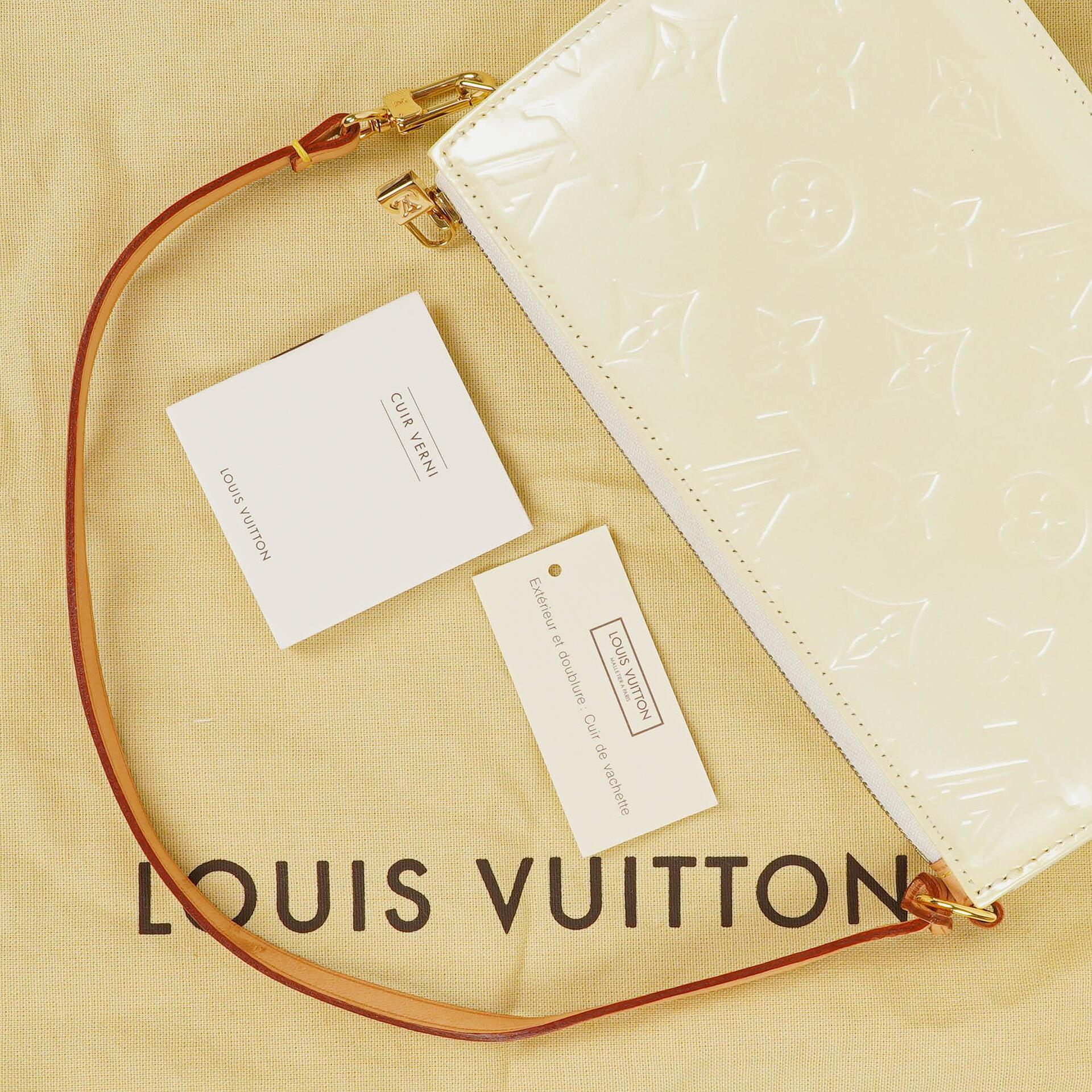 Louis Vuitton Lexington Clutch Handtasche aus Perle Monogram Vernis