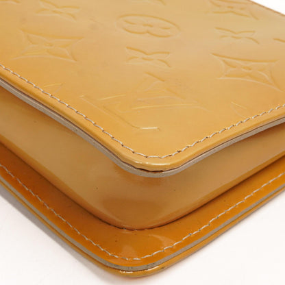 Louis Vuitton Lexington Gelb Monogram Vernis Clutch Handtasche