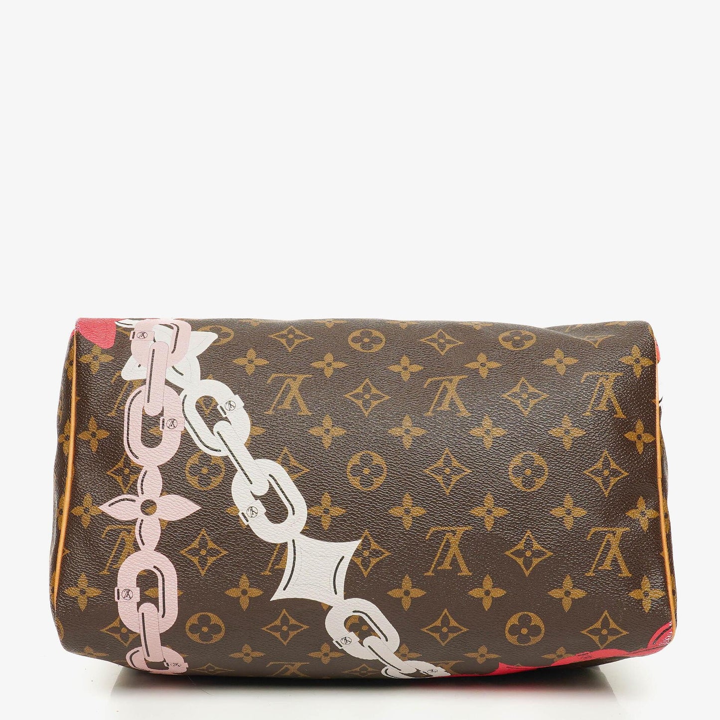 Louis Vuitton Limitierte Edition Chain Flower Speedy 30 Handtasche aus Monogram Canvas