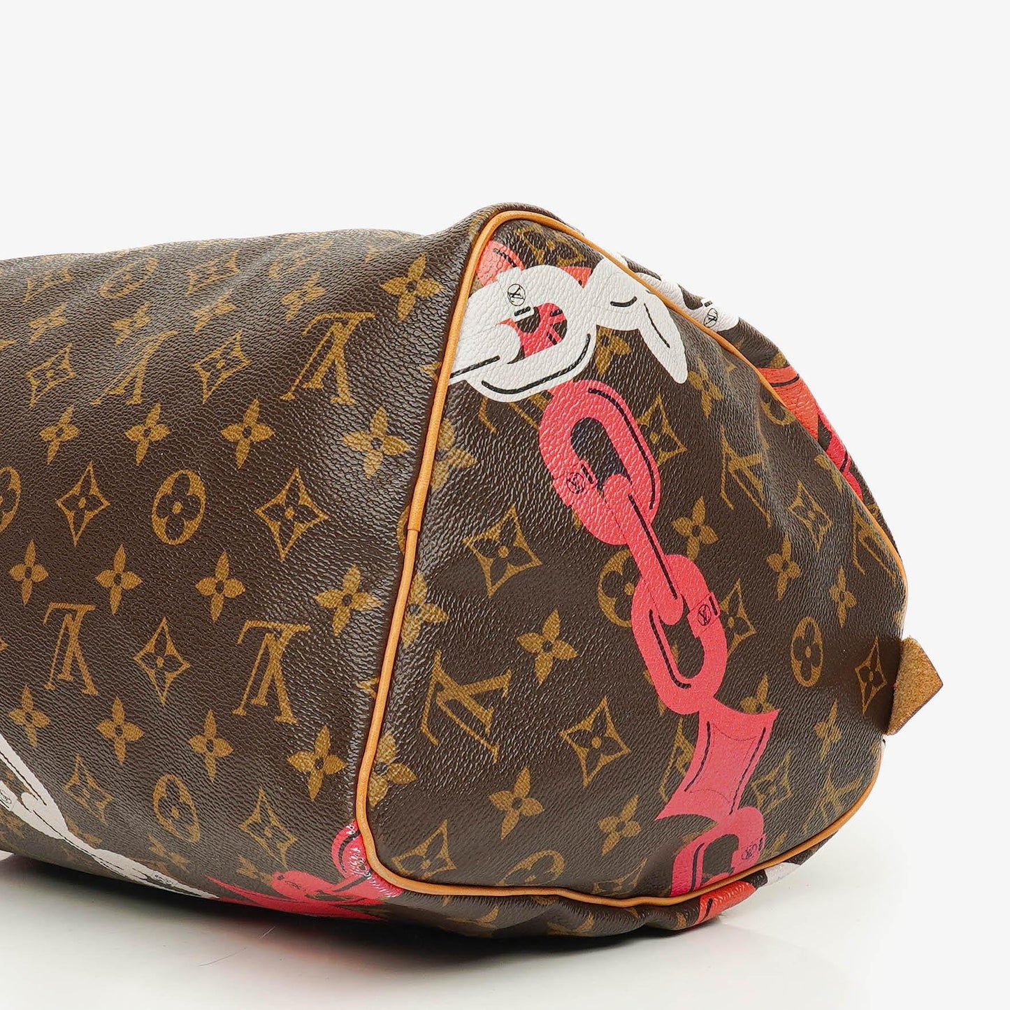 Louis Vuitton Limitierte Edition Chain Flower Speedy 30 Handtasche aus Monogram Canvas