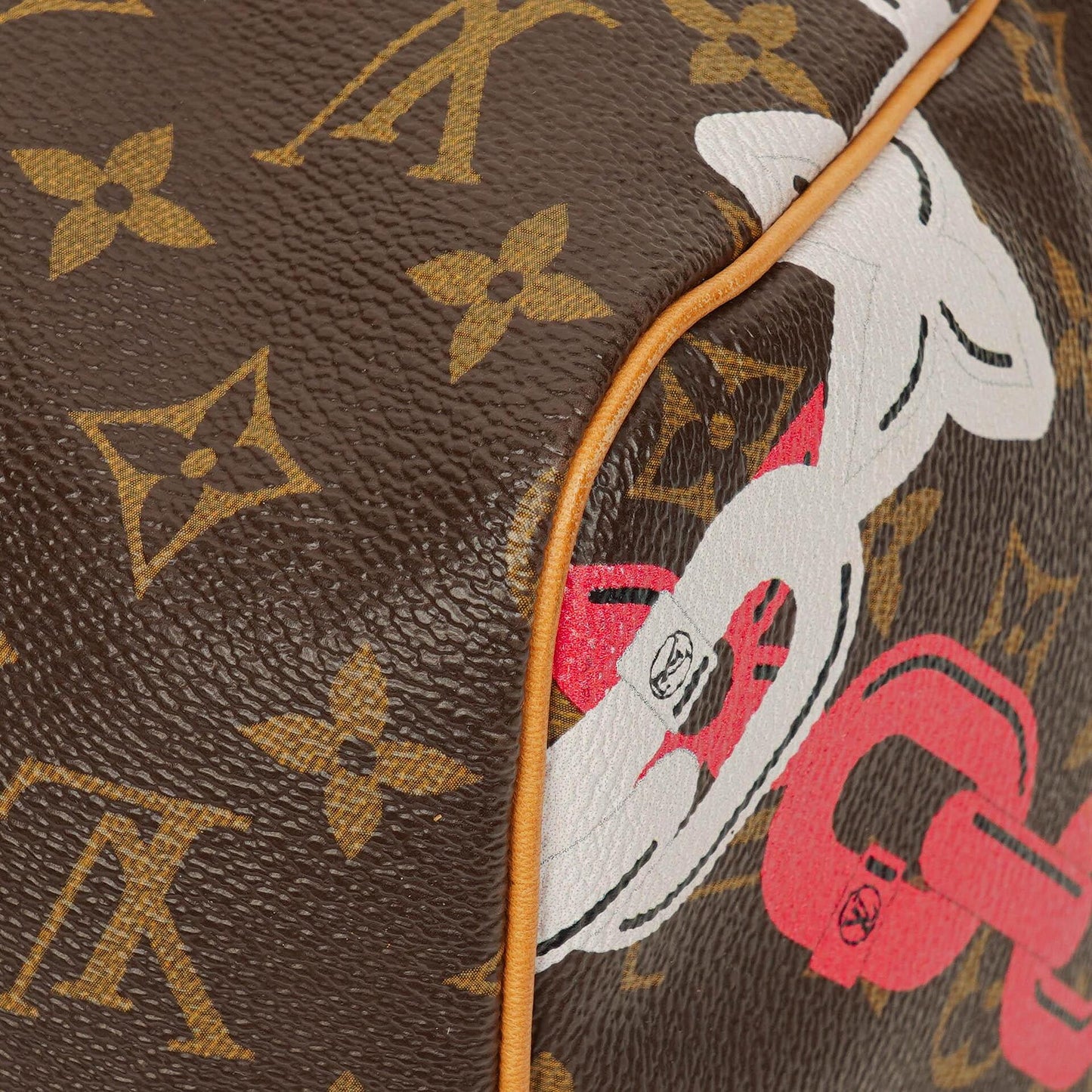 Louis Vuitton Limitierte Edition Chain Flower Speedy 30 Handtasche aus Monogram Canvas