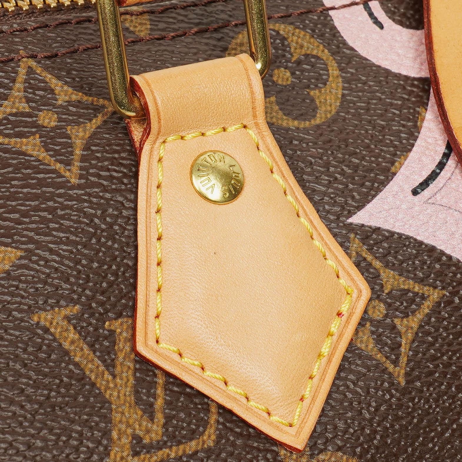 Louis Vuitton Limitierte Edition Chain Flower Speedy 30 Handtasche aus Monogram Canvas