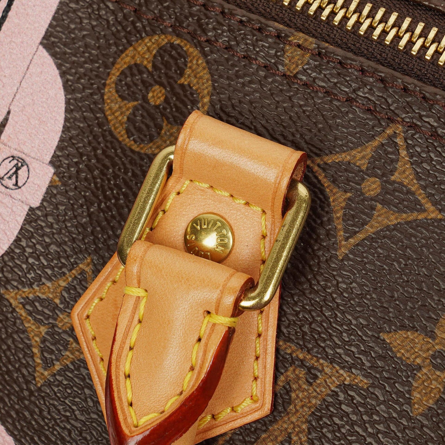 Louis Vuitton Limitierte Edition Chain Flower Speedy 30 Handtasche aus Monogram Canvas