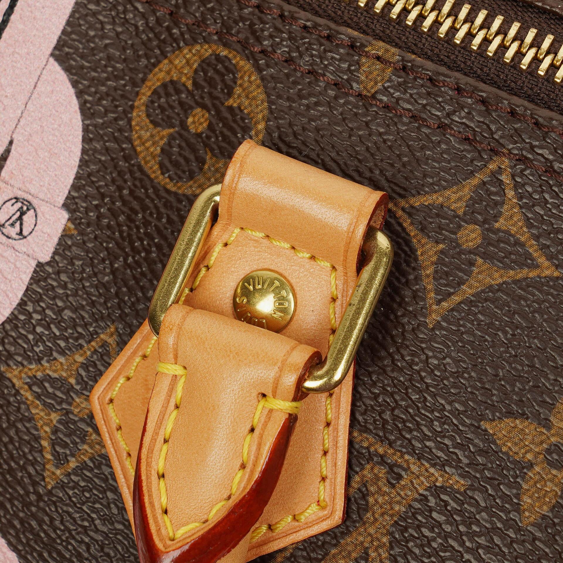 Louis Vuitton Limitierte Edition Chain Flower Speedy 30 Handtasche aus Monogram Canvas