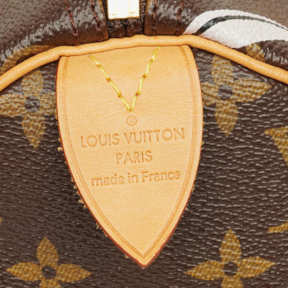 Louis Vuitton Limitierte Edition Chain Flower Speedy 30 Handtasche aus Monogram Canvas