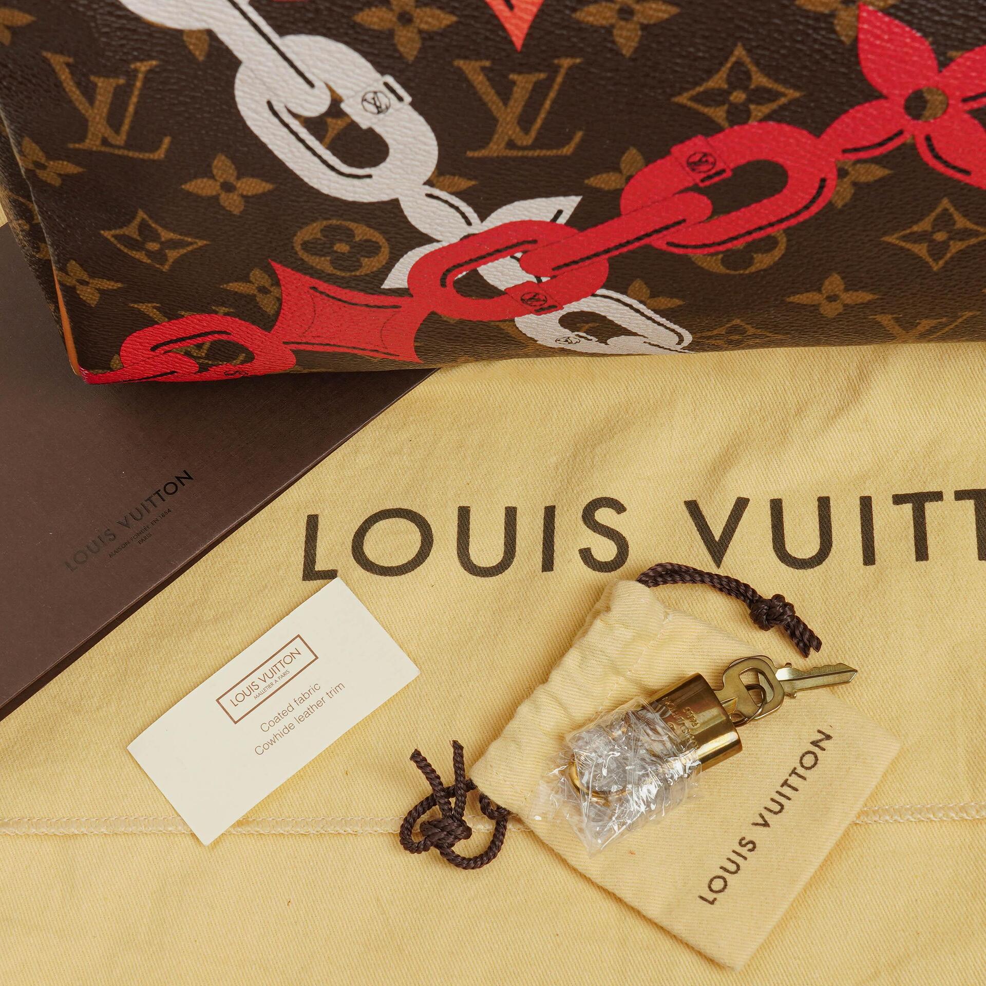 Louis Vuitton Limitierte Edition Chain Flower Speedy 30 Handtasche aus Monogram Canvas