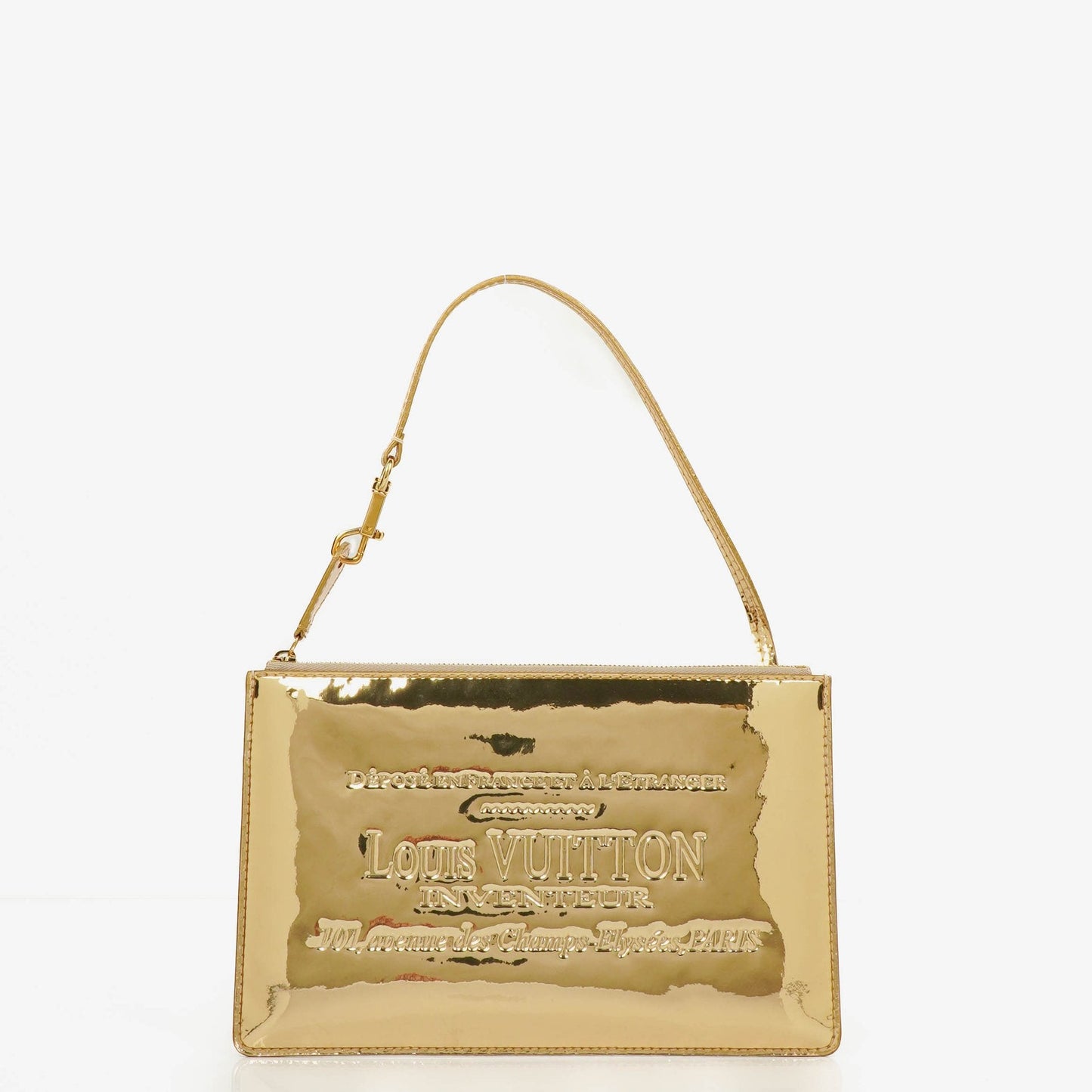 Louis Vuitton Limited Edition Miroir Pochette Tasche in Gold