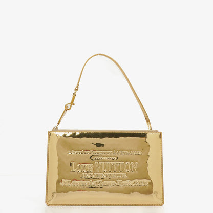 Louis Vuitton Limited Edition Miroir Pochette Tasche in Gold
