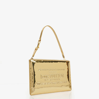 Louis Vuitton Limited Edition Miroir Pochette Tasche in Gold