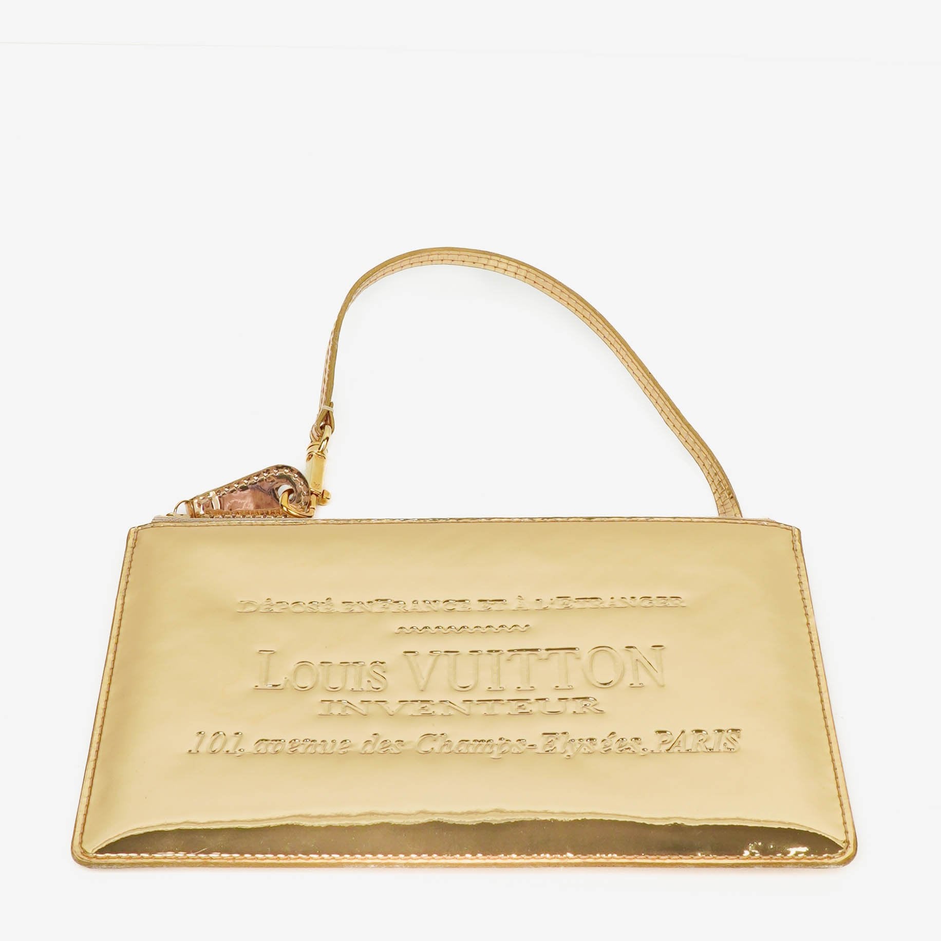 Louis Vuitton Limited Edition Miroir Pochette Tasche in Gold
