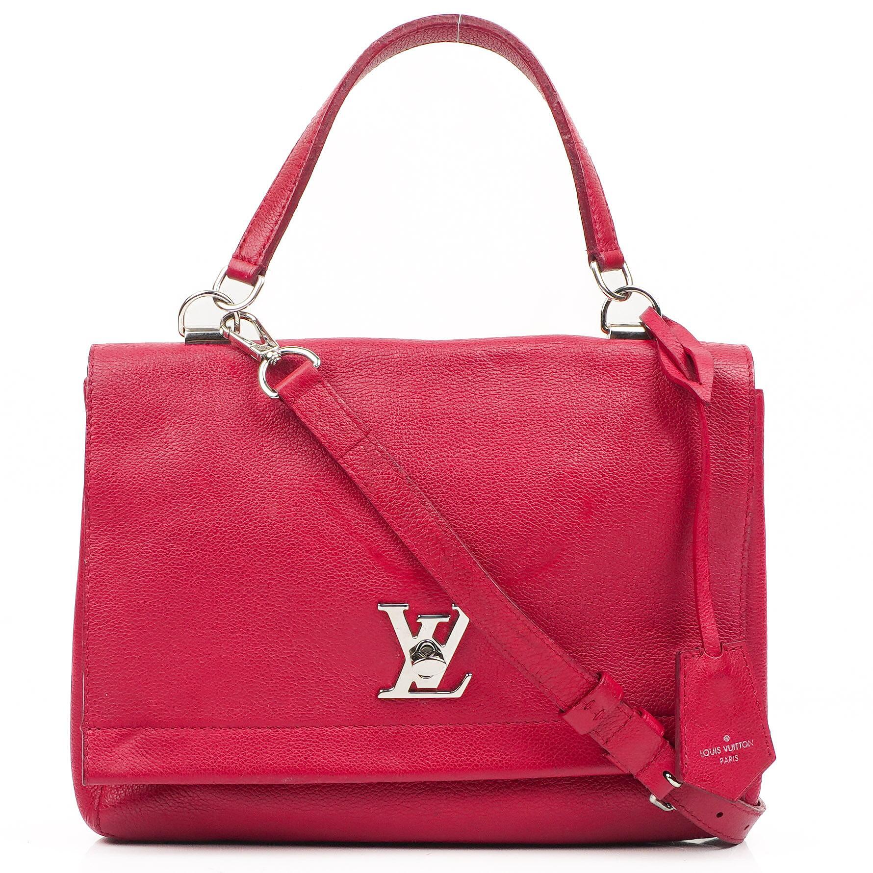 Louis Vuitton Lockme II Tasche aus Dahlia-Kalbsleder