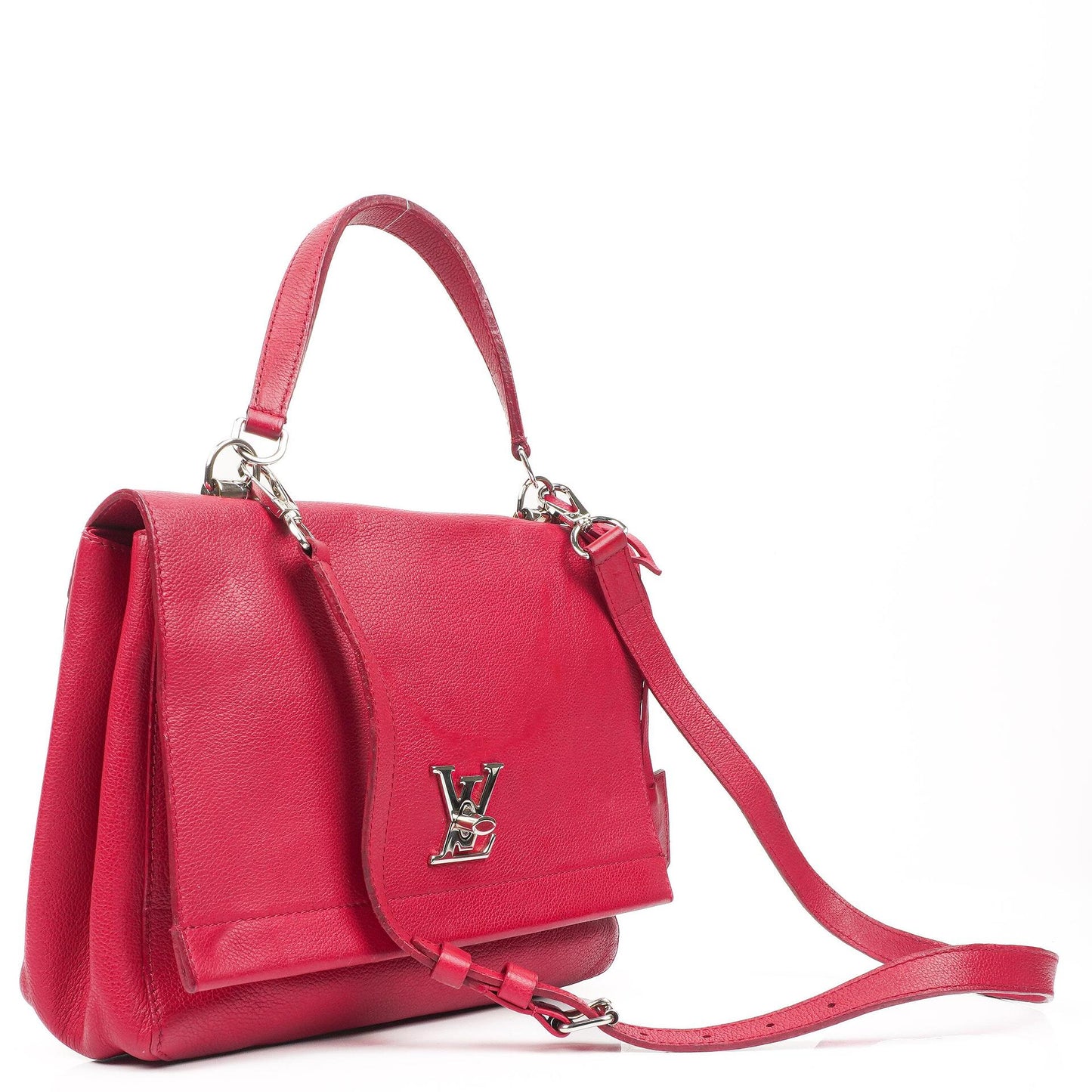 Louis Vuitton Lockme II Tasche aus Dahlia-Kalbsleder