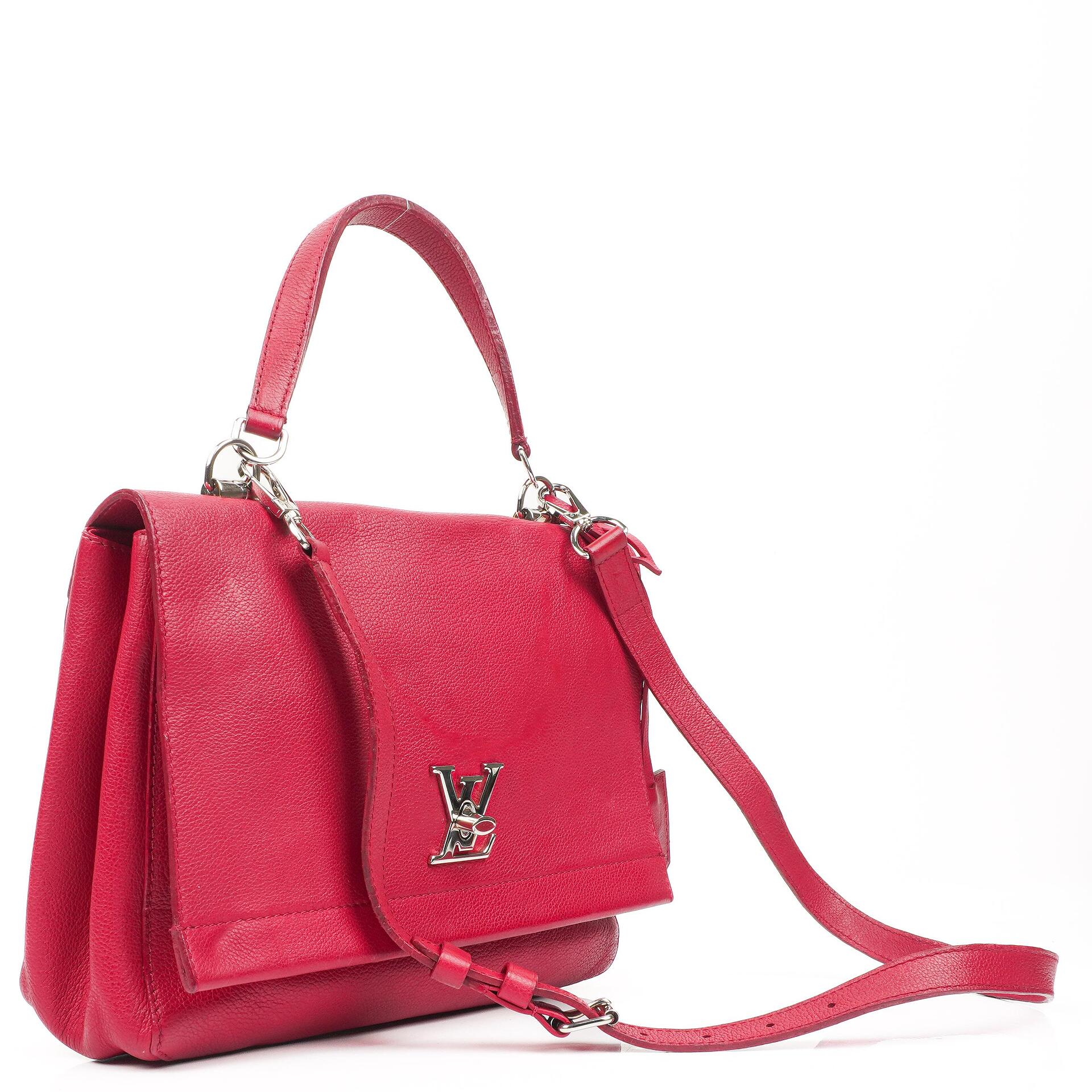 Louis Vuitton Lockme II Tasche aus Dahlia-Kalbsleder